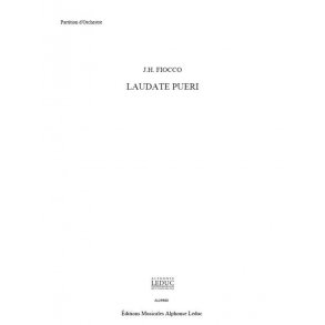 Fiocco Lemaire Laudate Pueri Soprano & Orchestra Full Score