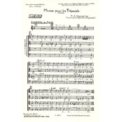 Marc-Antoine Charpentier: Messe des Tr&eacute;pass&eacute;s (Choral-Mixed accompanied)