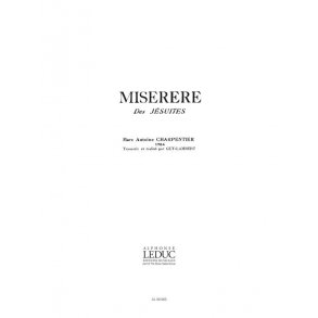 Miserere De Jesuites Choral Score