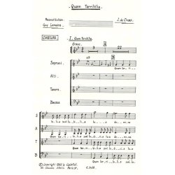 Croes/Lemaire Quam Terribilia Satb A Cappella Choral