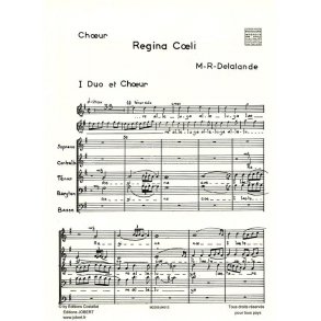 Michel Richard Delalande: Regina Coeli (Choral-Mixed accompanied)