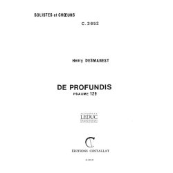 Henri Desmarets: De Profundis (Choral-Mixed accompanied)