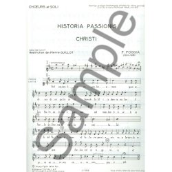 Francesco Foggia: Historia Passionis Christi (Choral)