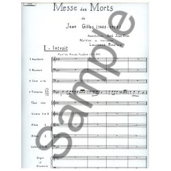 Gilles Boulay Messe Des Morts Solo Mixed Choir & Orchestra Full Score
