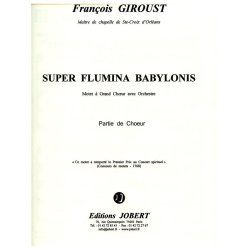 Giroust Prim Super Flumina Babylonis Soli Satbb & Orchestra Parts