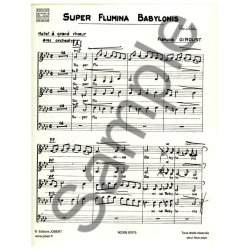 Giroust Prim Super Flumina Babylonis Soli Satbb & Orchestra Parts