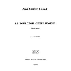 Lully Jean Baptiste Weckerlin Bourgeois Gentilhomme Chor &amp; Piano Parts