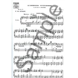 Lully Jean Baptiste Weckerlin Bourgeois Gentilhomme Chor &amp; Piano Parts