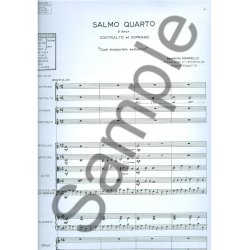 Marcello Fagotto Salmo Quarto Solo Mixed Choir & Orchestra Full Score