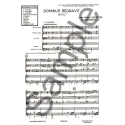 Jean-Joseph Cassan&eacute;a de Mondonville: Dominus regnavit (Choral-Mixed accompanied)