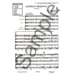 Jean-Joseph Cassan&eacute;a de Mondonville: Dominus regnavit (Choral-Mixed accompanied)
