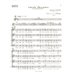 Antonio Lucio Vivaldi: Lauda Jerusalem (Chorus Part 1) (Choral)