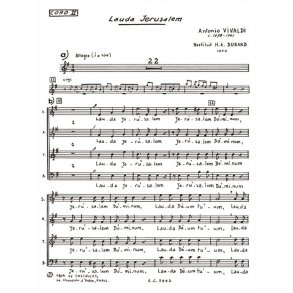 Antonio Lucio Vivaldi: Lauda Jerusalem (Chorus Part 2) (Choral)