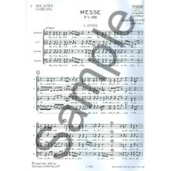 Antonio Lucio Vivaldi: Messe RV586 (Choral-Mixed accompanied)