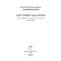 Rameau Jean Philippe Fuzelier Indes Galantes Satb A Cappella