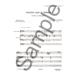 Fran&ccedil;ois Couperin: Le&ccedil;ons de T&eacute;n&egrave;bres (Voice & Orchestra)