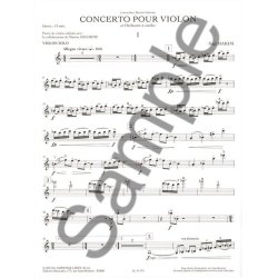 Hakim: Concerto pour violon et orchestre &agrave; cordes (35') r&eacute;duction pour violon et piano