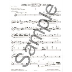 Hakim: Concerto pour violon et orchestre &agrave; cordes (35') r&eacute;duction pour violon et piano