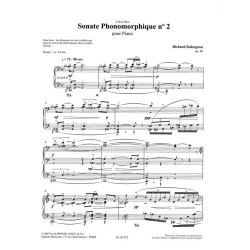 Dubugnon Richard Sonate Phonomorphique No 2 Op.40 Piano Book