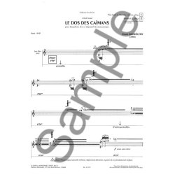 Barthelemy Claude Le Dos Des Caimans (Georgel) Alto Saxophone Book/Cd