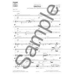 Risset Jean Claude Distyle (Georgel) Alto Saxophone Book/Cd