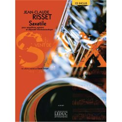 Risset Saxatile (Georgel) Soprano Saxophone Book/Cd