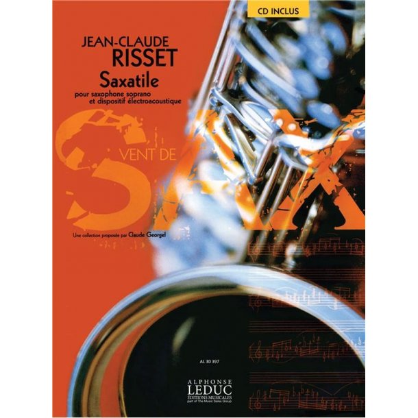 Risset Saxatile (Georgel) Soprano Saxophone Book/Cd