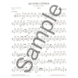 Druelle: 4 capres et 12 huitres (cycle 1) (chaque pi&egrave;ce : 1'30'') pour batterie et piano