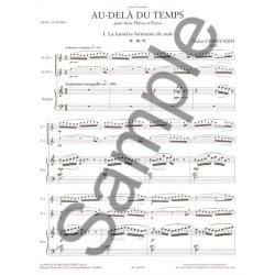 Uebayashi: Au-del&agrave; du temps pour 2 fl&ucirc;tes et piano