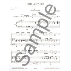 Rabie: Jingle stiks (cycle 1 : degr&eacute; 3 &agrave; 4) pour batterie et piano
