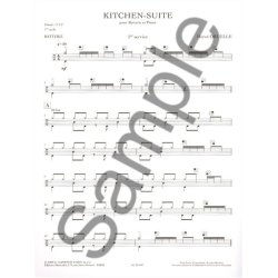 Druelle: Kitchen suite (cycle 1) (1'35'') pour batterie et piano