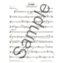 Cugny Laurent Ivoire A Pierre-Olivier Govin Alto Saxophone & Piano Pts