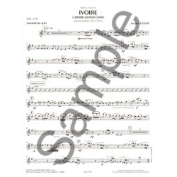 Cugny Laurent Ivoire A Pierre-Olivier Govin Alto Saxophone & Piano Pts