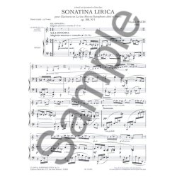 Bacri Nicolas Sonatina Lirica Op 108 No 1 Clarinet In A & Piano Book