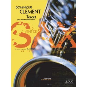 Clement Dominique Tercet Alto Saxophone Trio Score/Parts