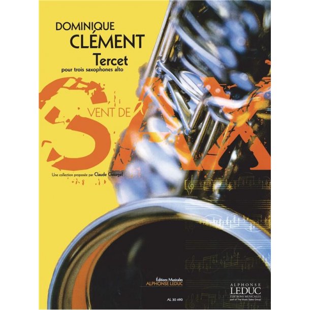 Clement Dominique Tercet Alto Saxophone Trio Score/Parts