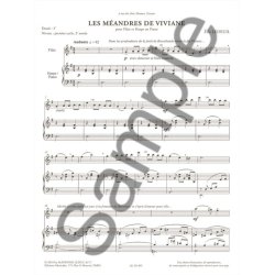 Ledeuil: Les m&eacute;andres de Viviane (3') (cycle 1, 2e ann&eacute;e) pour fl&ucirc;te et harpe (ou piano)