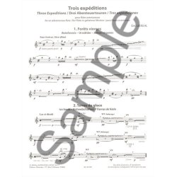 Ledeuil: 3 exp&eacute;ditions pour fl&ucirc;te aventureuse pour fl&ucirc;te seule (fin de cycle 1) (4e) (texte fran&ccedil;ais, anglais, allemand, espagnol)