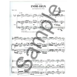 Clement Dominique Entre Deux Alto Saxophone & Piano Book