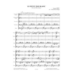 Ibert: Le petit ane blanc arrangement de Mccullough, pour quintette de cuivres (2tp/cor/tb/tu) (partition et parties)