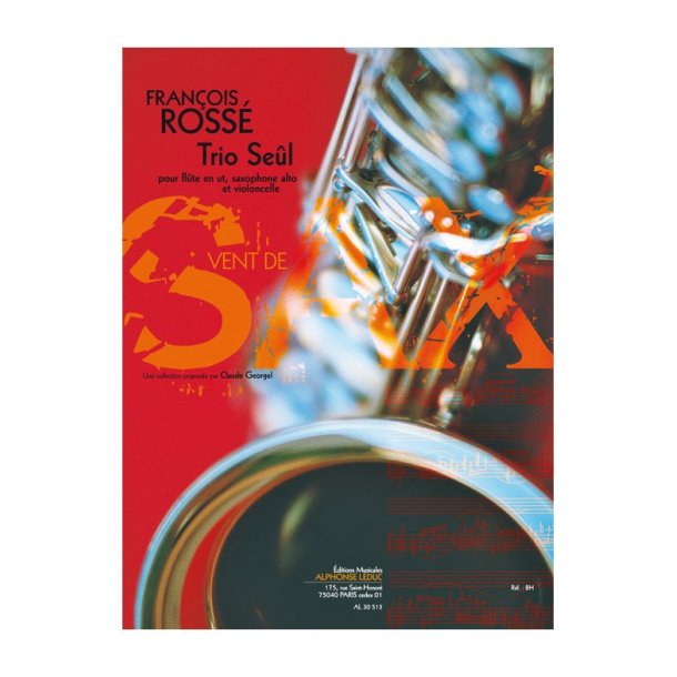 Ross&eacute;: Trio se&ucirc;l (5'40'') (9e) (collection vent de sax) pour flute en ut, saxophone alto et violoncelle