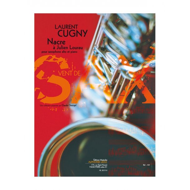 Cugny: Nacre &agrave; Julien Lourau (4'30'') (7e) (collection vent de sax) pour saxophone alto et piano
