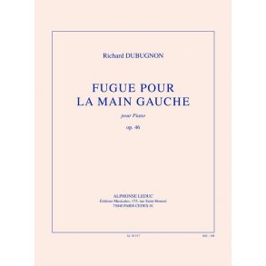 Dubugnon: Fugue pour la main gauche, op. 46 (6'30'') pour piano