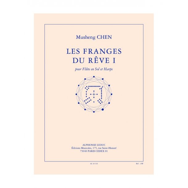 Chen: Les franges du r&ecirc;ve I (8e) (10') pour fl&ucirc;te en sol et harpe