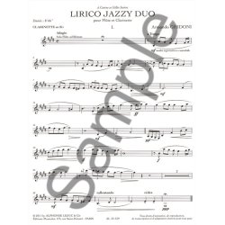 Ghidoni: Lirico jazzy duo (8'46'') pour fl&ucirc;te et clarinette