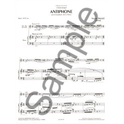 Paulet: Antiphone (4'15'') (7e) (collection vent de sax) pour saxophone alto et piano