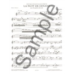 Noda: La nuit de dinant (9') pour saxophone alto seul