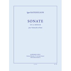Raykhelson: Sonate en la mineur pour violoncelle et piano