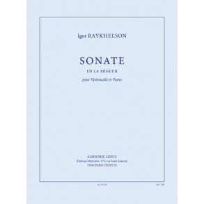 Raykhelson: Sonate en la mineur pour violoncelle et piano