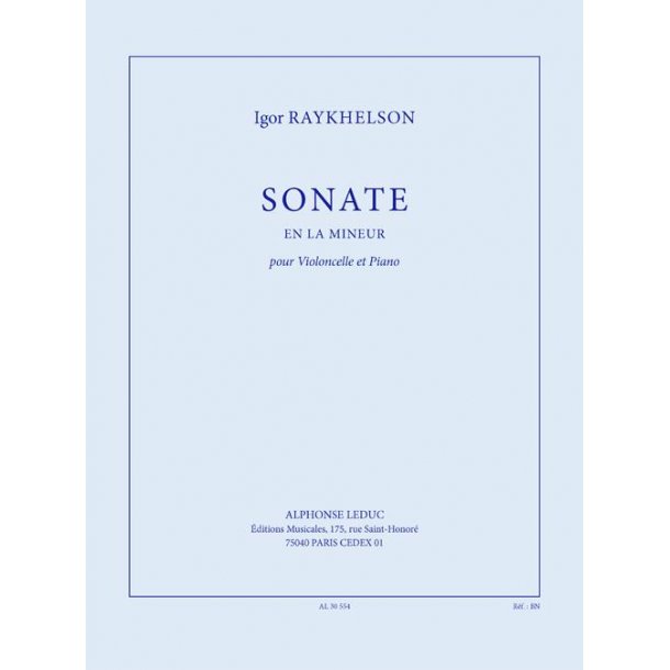 Raykhelson: Sonate en la mineur pour violoncelle et piano